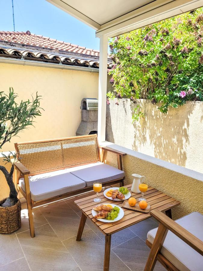 Studio Double Climatise Avec Terrasse - Proche Tram & Centre Montpellier Bagian luar foto