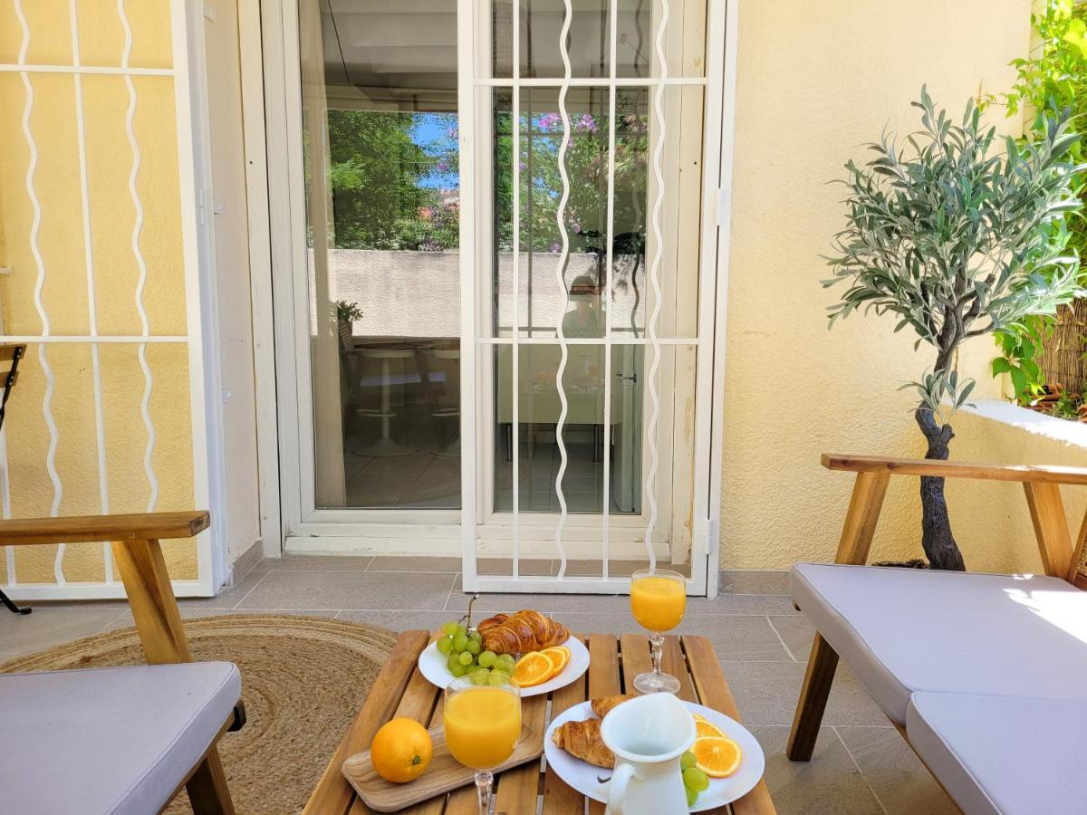 Studio Double Climatise Avec Terrasse - Proche Tram & Centre Montpellier Bagian luar foto