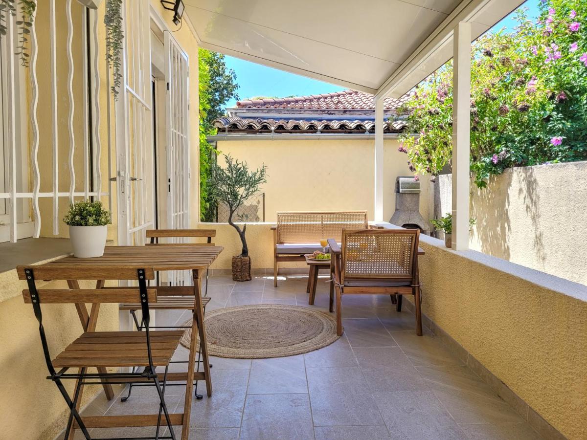Studio Double Climatise Avec Terrasse - Proche Tram & Centre Montpellier Bagian luar foto