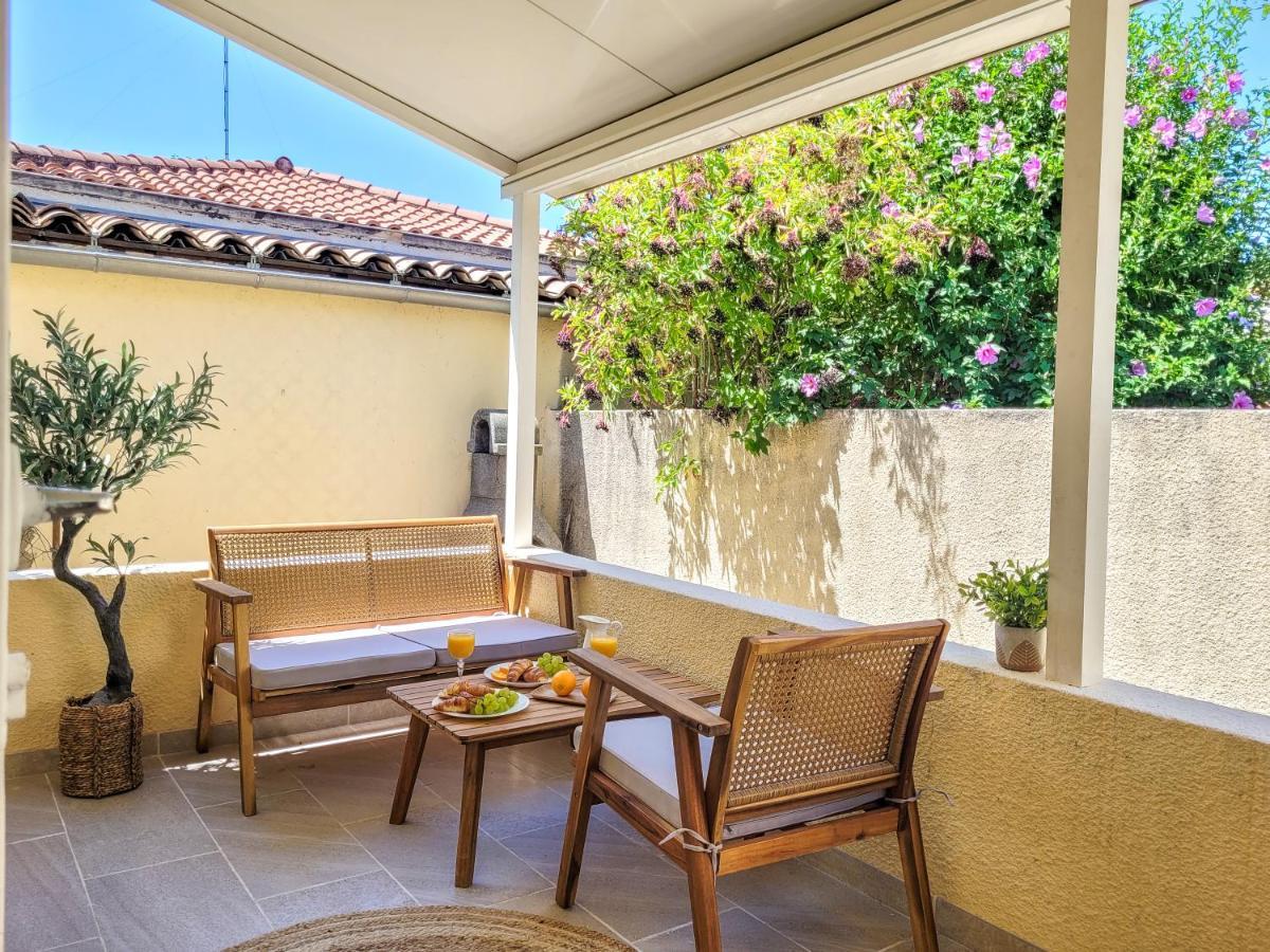 Studio Double Climatise Avec Terrasse - Proche Tram & Centre Montpellier Bagian luar foto